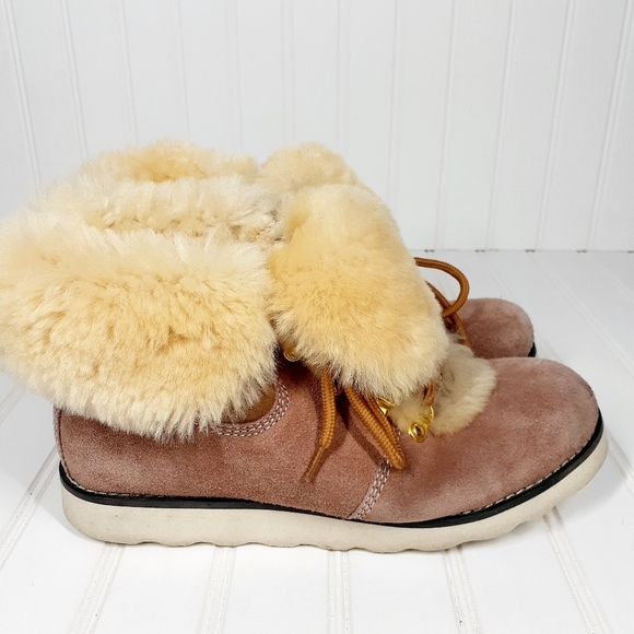 Voderugg Australian Fur Lined Lace Up Winter Boot F264 - Picture 4 of 11